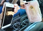 Apple iPhone 7 Plus unexpectedly catches fire.