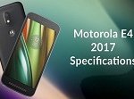Moto E4 Specs disclosed through P3DN