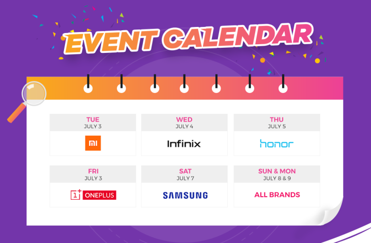 daraz mobile week 2018 schedule
